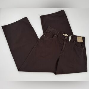 Madewell Superwide-Leg Jeans Brown Women's Size 31 NWT